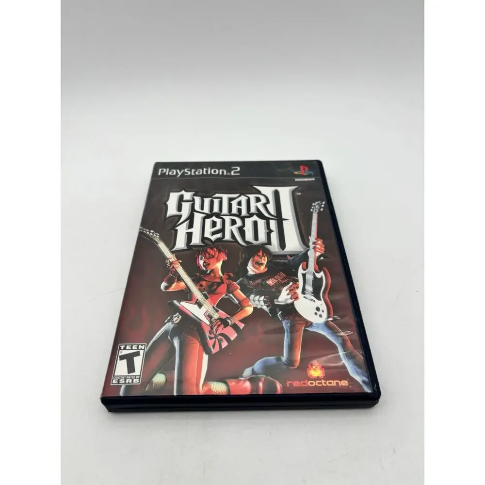 Guitar Hero II (PlayStation 2 PS2) Black Label CIB COMPLETE TESTED WORKS VG